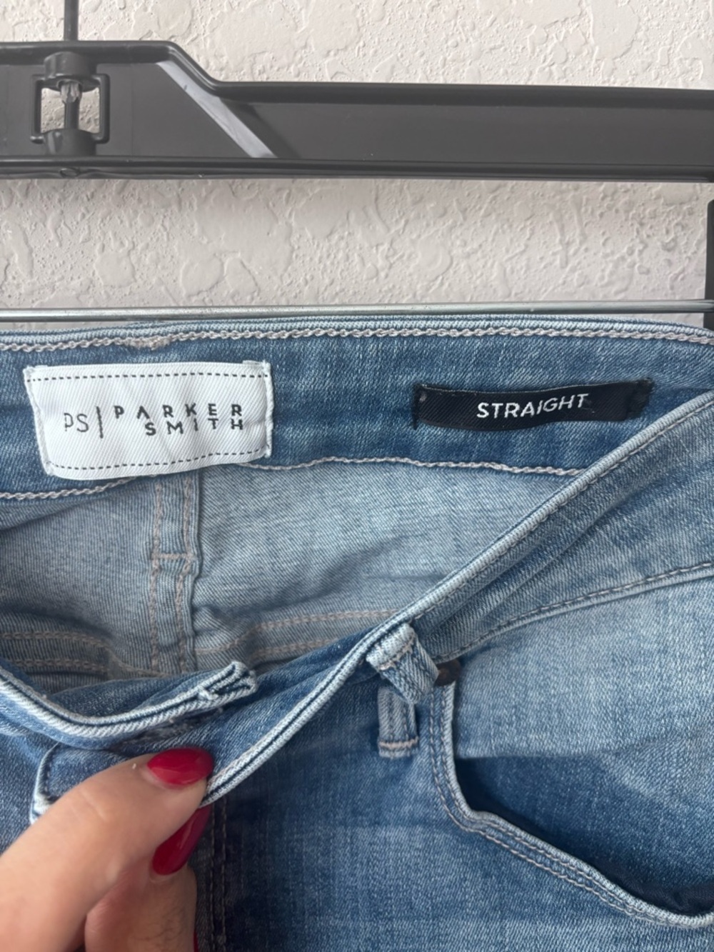 PARKER SMITH Light Blue Cropped Jeans with Raw Hem Size 28 - Picture 3 of 5